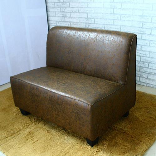 古典皮艺沙发定做 油腊皮做旧工艺沙发 火锅城/牛排店休闲椅