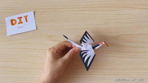 纸鹤折纸图解教程趣味折纸diy简单又可爱的立体仙鹤仙鹤折纸 宫岛登的