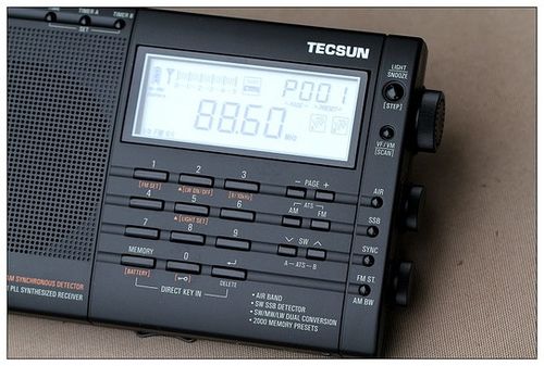 德生(tecsun) pl-660全波段数字调谐立体声钟控充电德生收音机 黑色