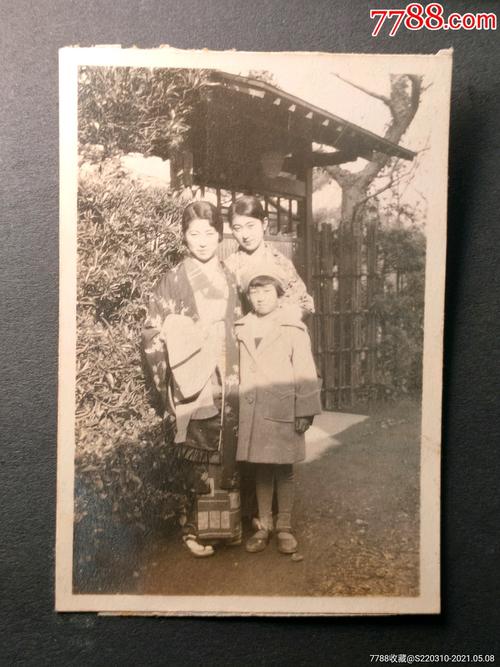老相册昭和时期老照片家庭相册古摄影黑白照片老照片和服美人风景照片