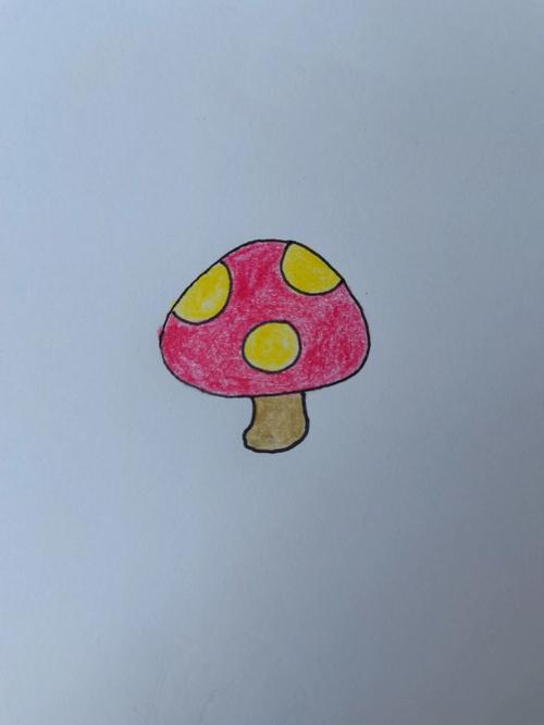 简笔画可爱小蘑菇