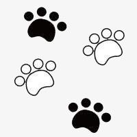 本卡通狗狗脚印素材来源于社稷网官方网站中的元素版块.