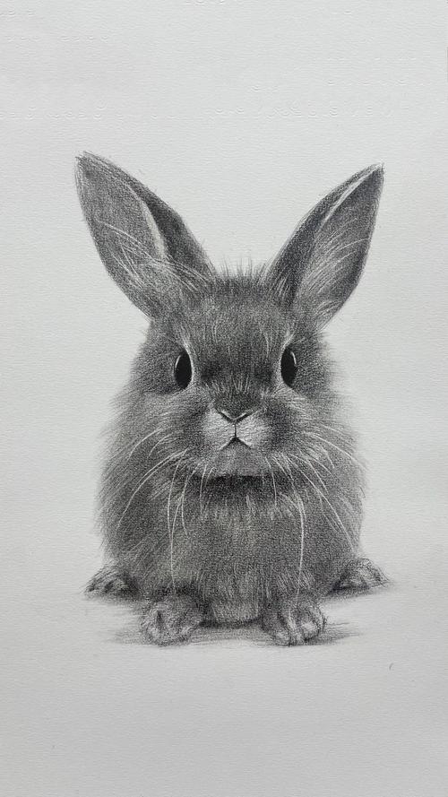 毛茸茸的兔子怎么画呢素描小兔子画法步骤