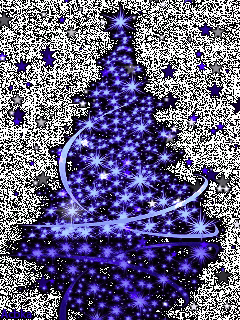 飘着闪星的圣诞树动态手机壁纸下载 _pc6下载