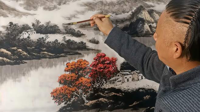 姜战平绘画与教学:画云雾在国画山水中是最难掌握的技法之一!
