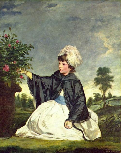 德尔美夫人[lady elizabeth delme]的肖像画,人物彷佛科雷吉欧