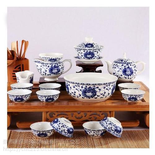 白瓷茶具,景德镇高白瓷茶具,骨瓷茶具,青花瓷茶具,手绘青花瓷茶具