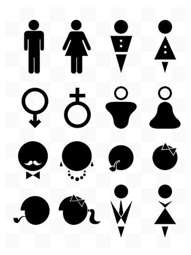 性别图标男女符号标志 i>厕 /i> i>所 /i>标志