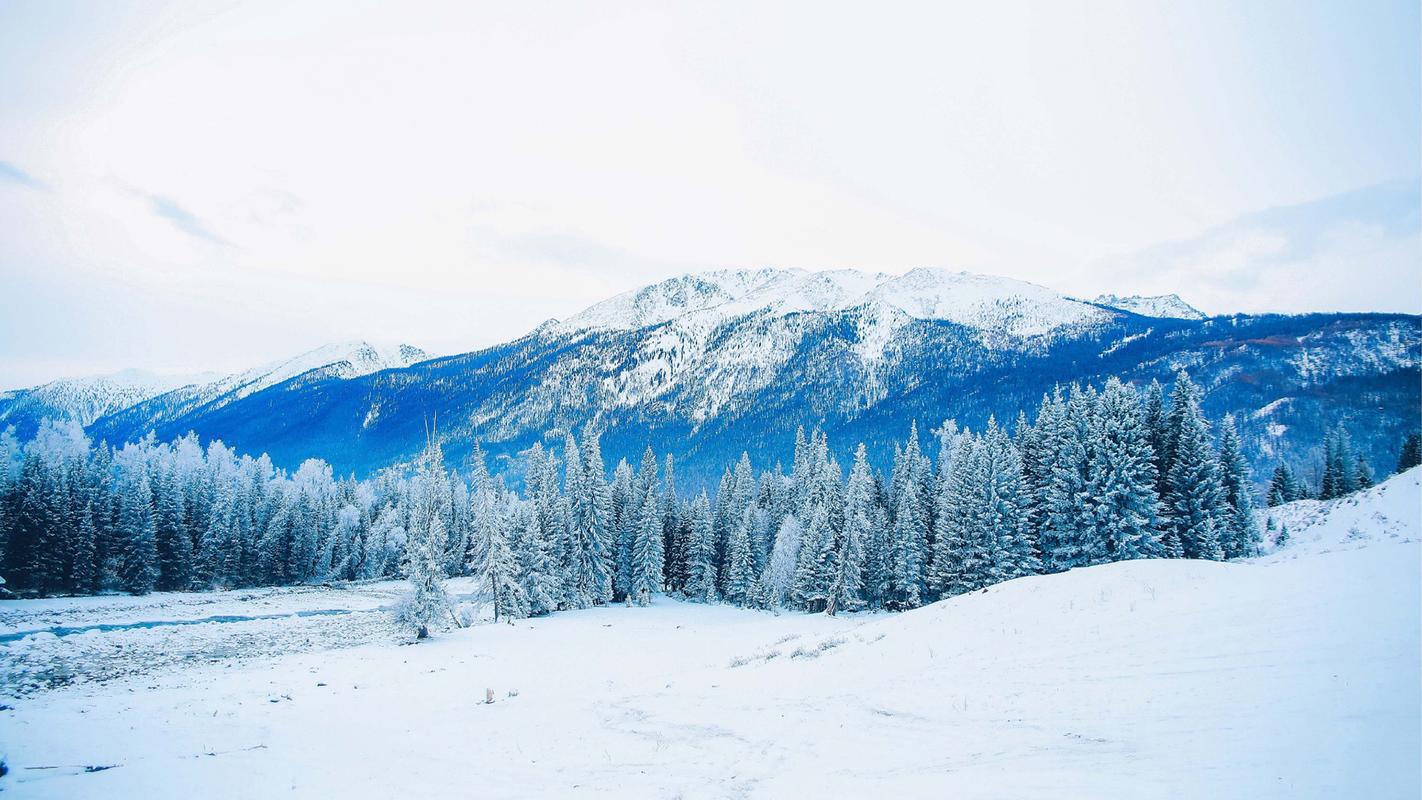 冬季雪景自然风光高清图片桌面壁纸-风景壁纸-壁纸下载-美桌网