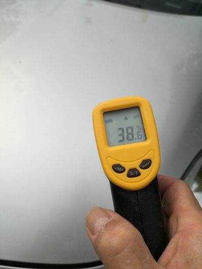发动机仓表面温度为38.6度