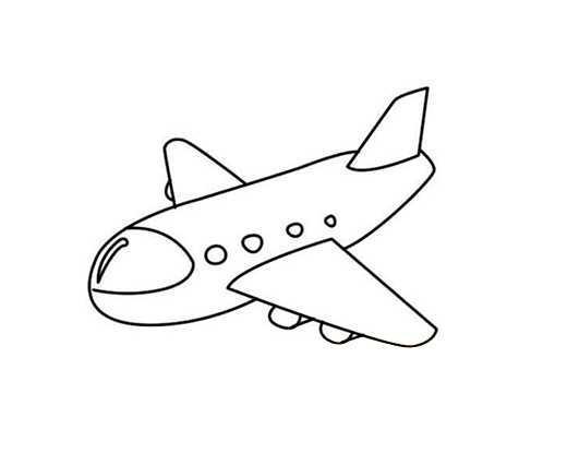 客运飞机怎么画航天飞机简笔画图片