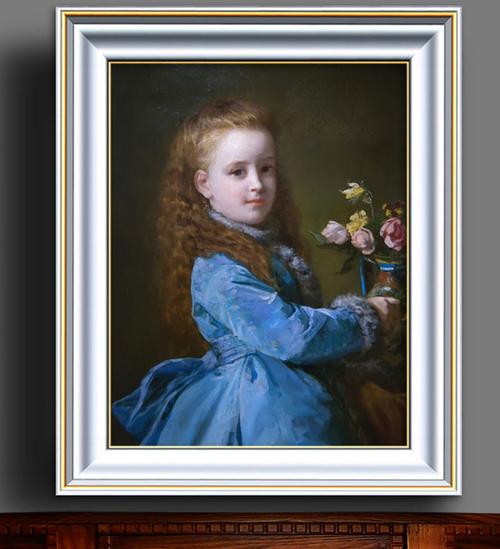 关键词:古典主义油画馆藏精品世界名画欧洲人物女孩少女西方女孩花瓶