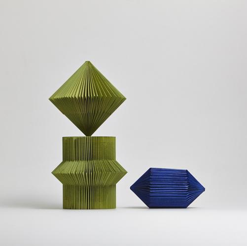 米兰折纸摆件手工北欧简约立体折叠纸工艺品摆件几何体样板房客厅 g款