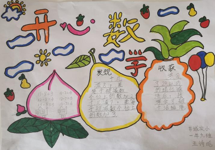漳州市芗城实验小学:"战役中成长"之一年级"数学小报"篇