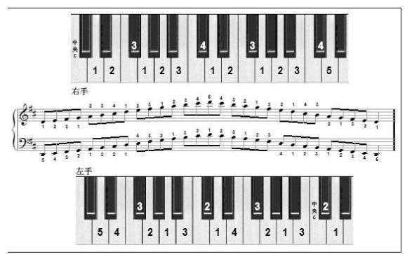 61键电子琴简谱对照图61键电子琴简谱与键盘位置对照图