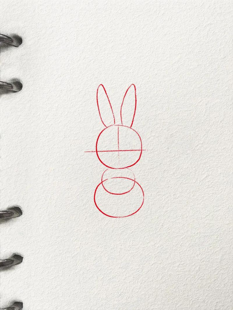 一步步教你画可爱的小兔叽!#治愈系漫画 #简笔画 #铅笔画  - 抖音