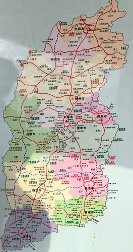 山西省旅游地图
