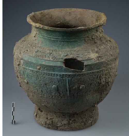 m2出土青铜罍 图片来源:郑州市文物考古研究院