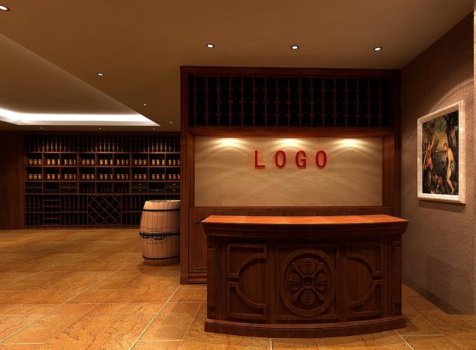 重庆葡萄酒专卖店设计效果图与完工后的酒庄图片