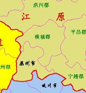 江原道的行政区划