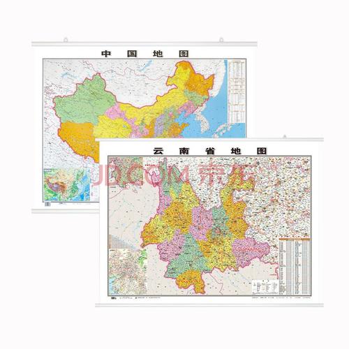 2021年中国地图挂图 分省地图挂图 高清政区图 政交通图 约1.1米*0.
