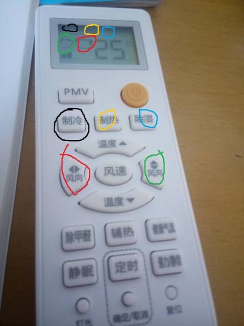 谁能告诉我空调遥控器上25度左边的图标都是什么意思 刚不知道按了哪.