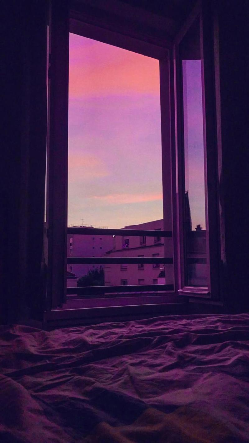 紫色风景个性高清手机壁纸图片