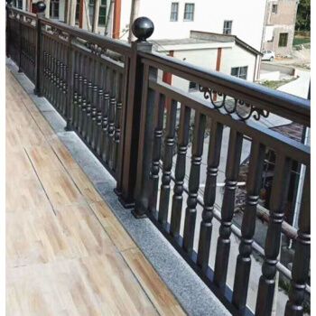 定制铝合金阳台栏杆护栏室外组装式楼梯扶手现化简约风栏杆玻璃栏杆可