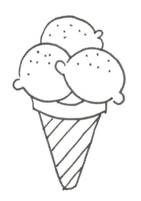 一碗冰淇淋的简笔画