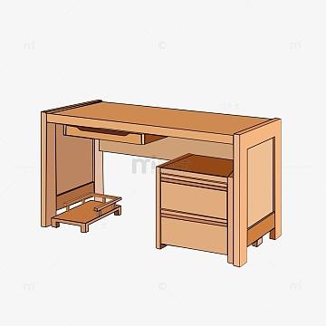 卡通小清新风格木质电脑桌书桌
