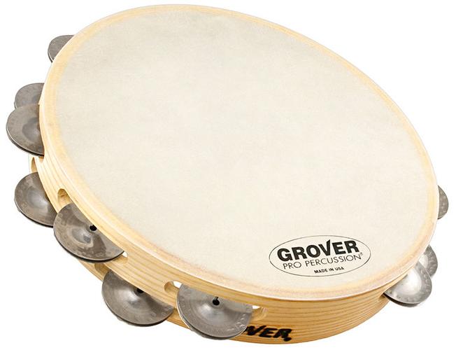 grover pro percussion tambourine t2/gs-b