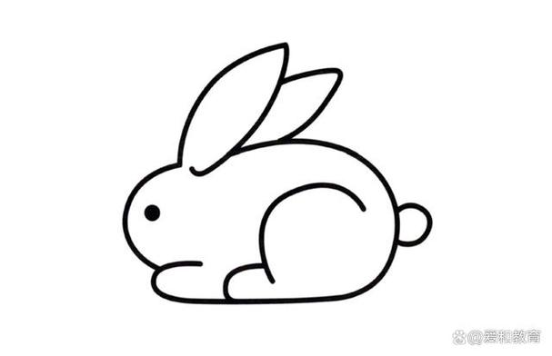 二年级小兔子怎么画简单