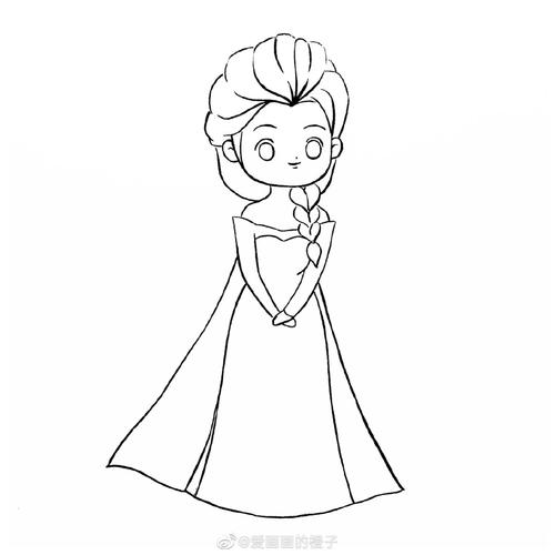 [冰雪奇缘]冰雪女王——艾莎公主简笔画 - 美篇