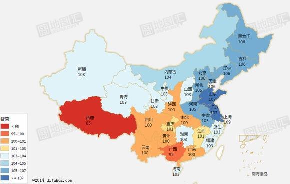 中国各省两院院士数量排名按籍贯