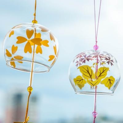 日式和风diy透明玻璃手工风铃挂饰创意礼物阳台花园婚庆聚会布置