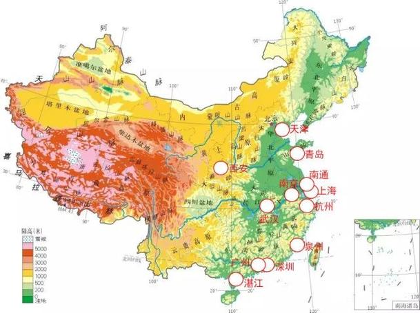 中国地理位置最好的八座城市上海第1武汉第五天津第六