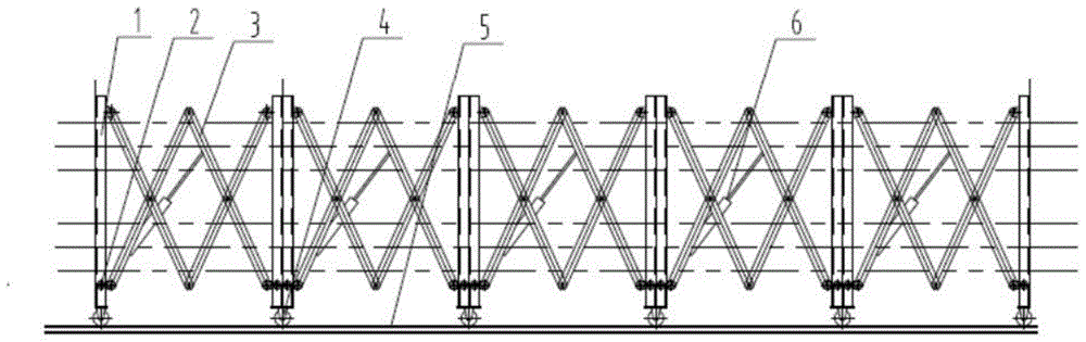 一种管带机用伸缩式桁架的制作方法
