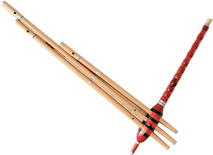 红色竹节型圆斗芦笙