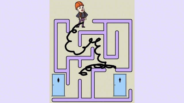 画线迷宫:这个游戏太好玩了,画条线就能帮他们上厕所,为什么他们还