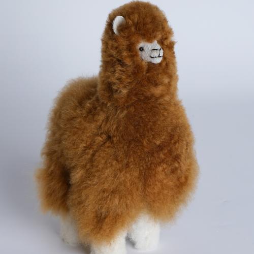 第四届进博会上,可爱的羊驼毛制品吸引了很多人的目光.