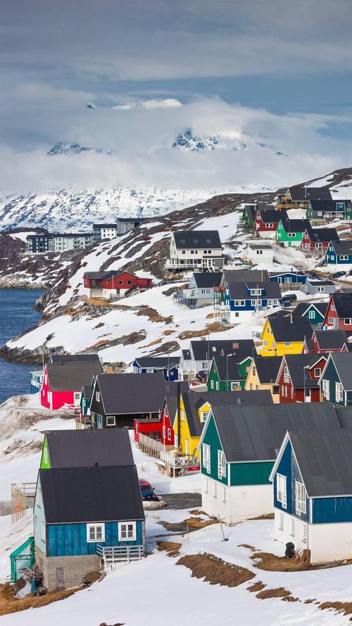 格陵兰,冬天,雪景,建筑,旅行,欧洲,风景,手机壁纸,锁屏壁纸惊奇格陵兰