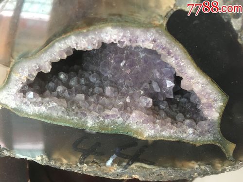 天然形成纹理"紫色水晶"原石全品_价格498.