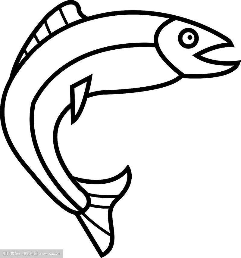 金枪鱼图标轮廓样式