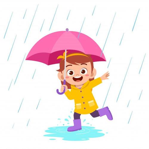 雨季的浪漫漫画,其实下雨天可以很有意思的
