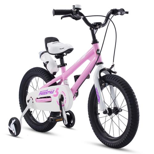 优贝儿童自行车16寸表演车粉色 男女孩脚踏童车单车 全网爆款 宝宝
