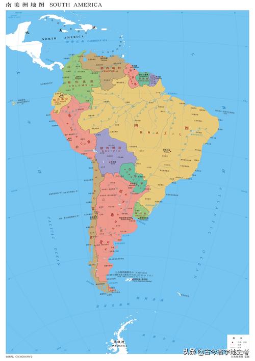 南美洲地图分国设色大洋洲大洋洲地图分国设色南极洲南极洲地图北冰洋