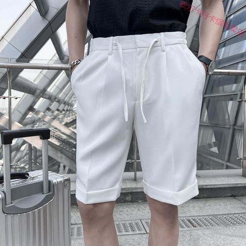 皮尔卡丹品牌高档男装短裤男夏季薄款休闲五分短西裤韩版修身潮流英伦