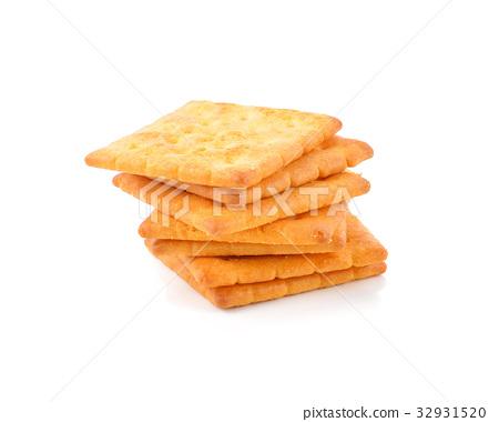 图库照片: cracker isolated on white