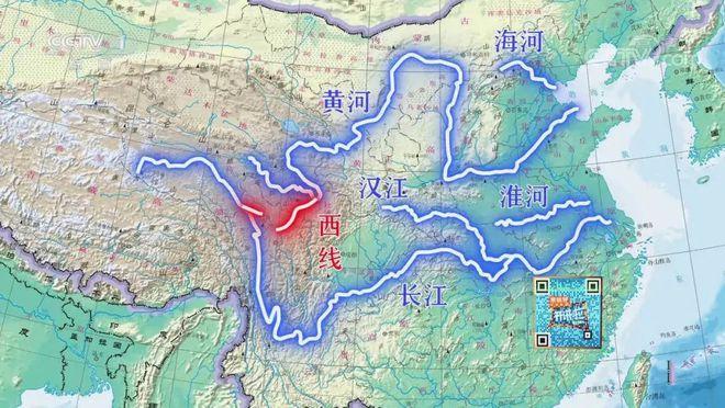 穿过山脉直接送到黄河上游长江上游引水西线则从位于青藏高原的一直到