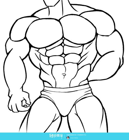 临摹男性肌肉角色人物肌肉绘画训练